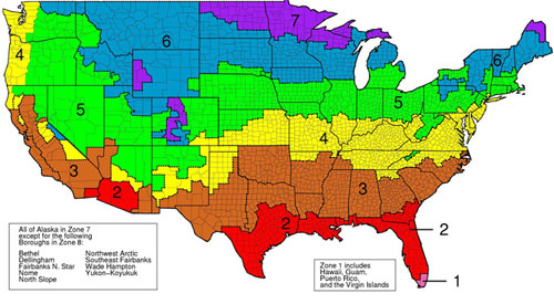 r-value insulation map based on climate in Wyoming
